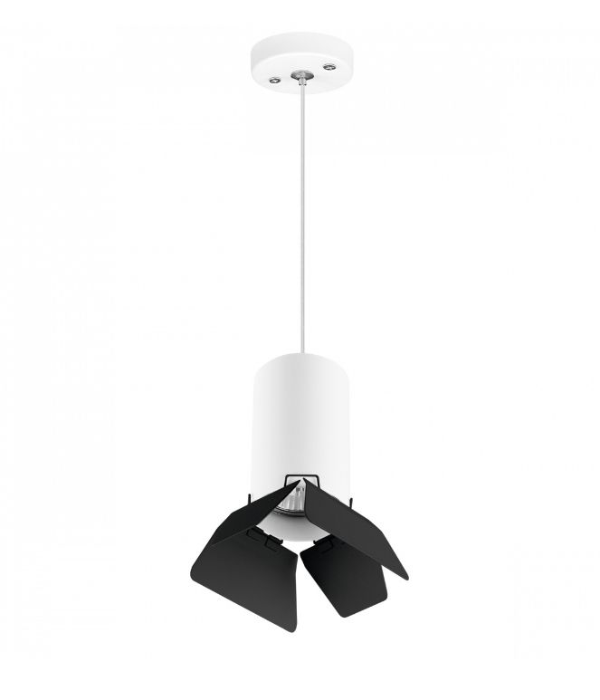 Светильник подвесной Lightstar Rullo RP436437, белый-черный