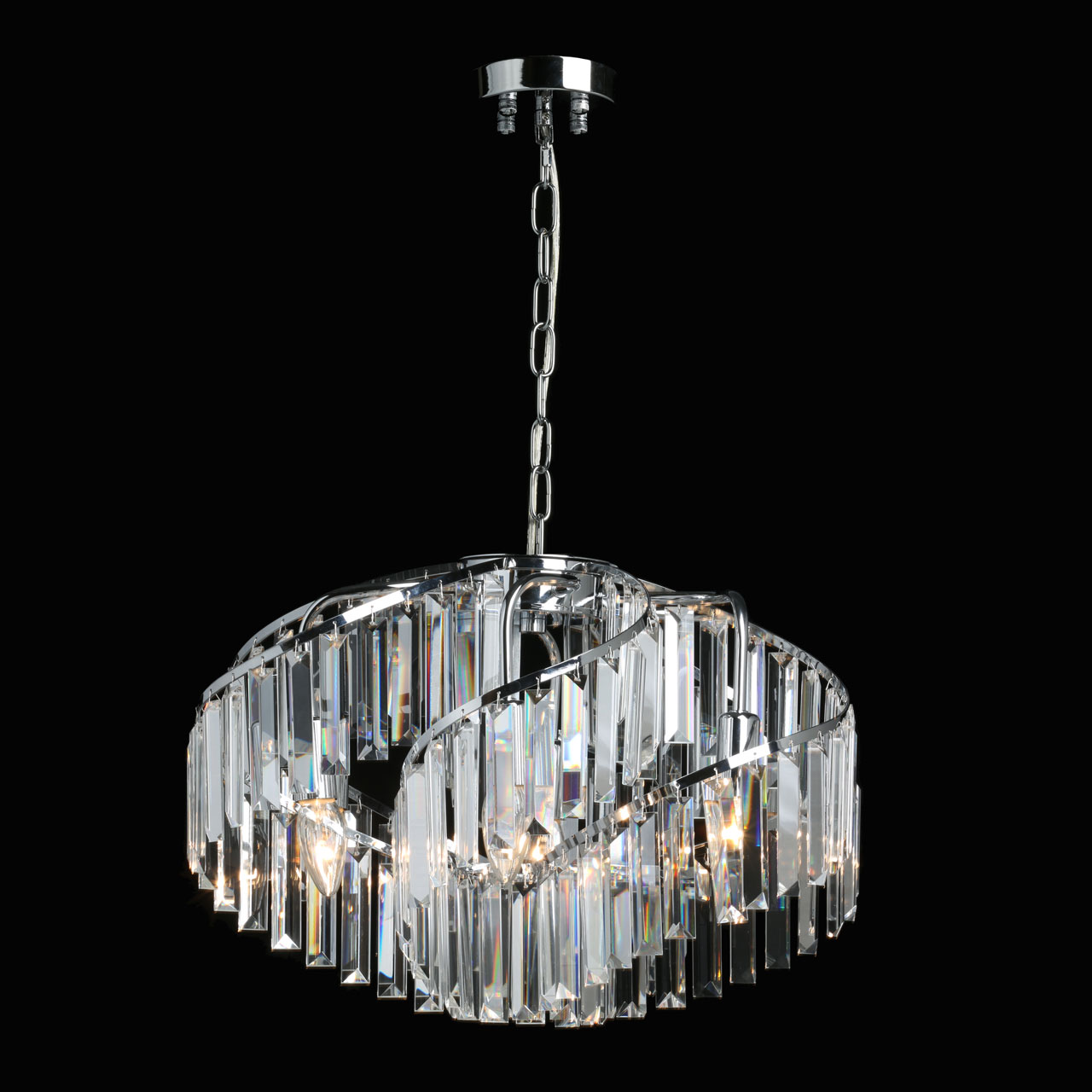 Люстра 54*87 см, 6*E14 хром MW-Light Аделард 642016606