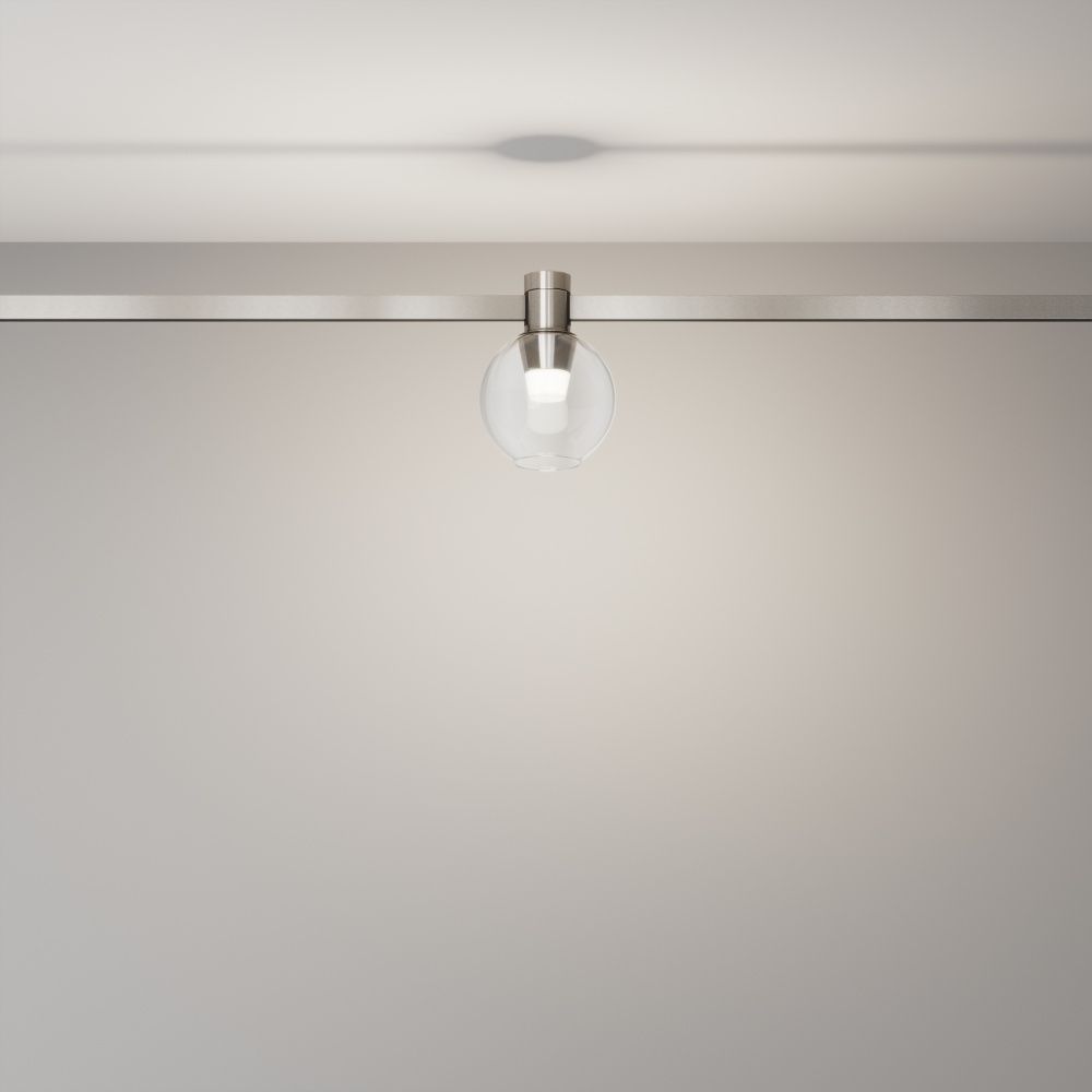 Трековый светильник  TR148-1-3W4K-PT **-11,5 см, *LED*3W, 4000K, Maytoni technical FLARITY TR148-1-3W4K-PT, Платина