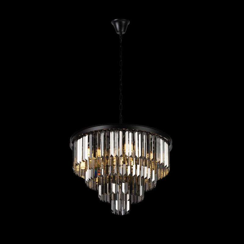Подвесная люстра Loft IT Prism 10018/600C, диаметр 60 см, черный