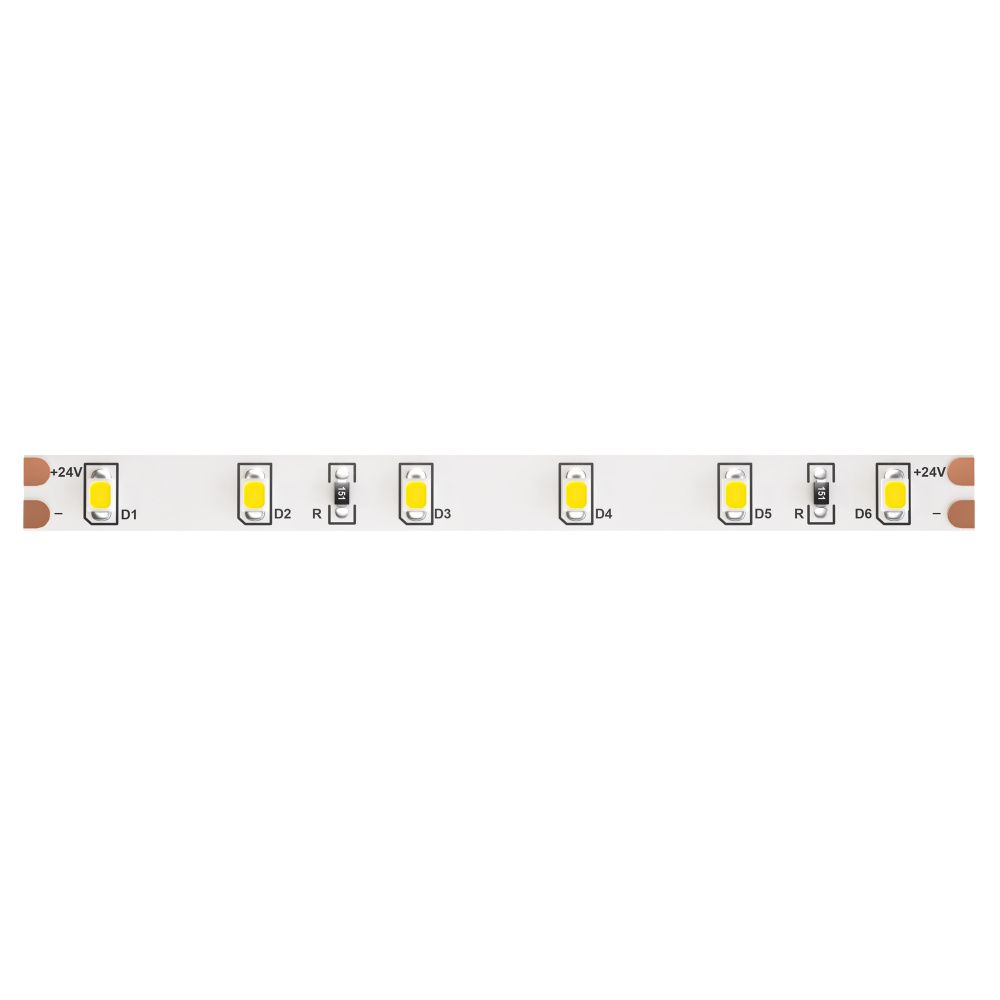 Светодиодная лента 24V 2835 4,8 Вт/м  3000K  IP20 Maytoni Technical Led Strip 10136, цена за метр, катушкой по 5 м