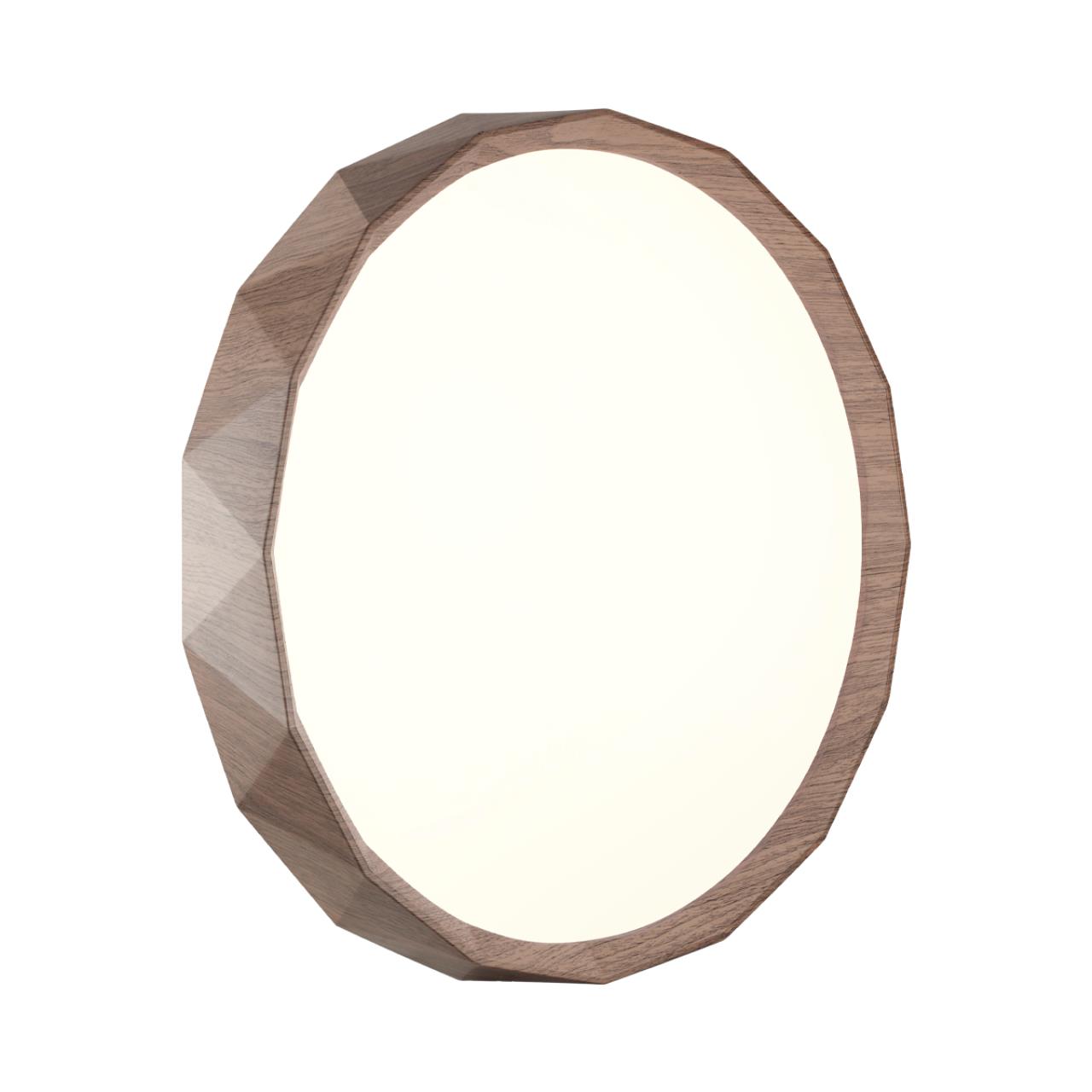 Cветильник 29,5*6,8 см, LED 18W, 4000 К, IP43, белый/коричневый, пластик Sonex Zif Wood, 7637/AL