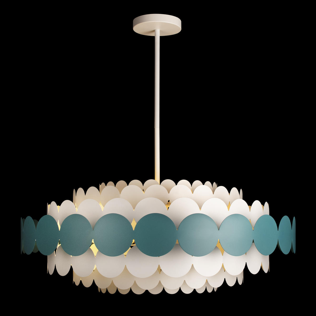 Подвесной светильник 82*32 см, 9*E14*40W LOFT IT Juicy 10310/M Blue синий, белый