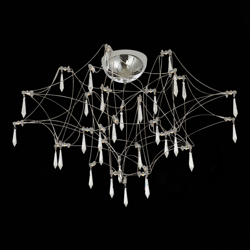 Люстра потолочная 72 см, 35W, 3000K ST LUCE GRAVETTA SL797.102.78 Хром, Прозрачный