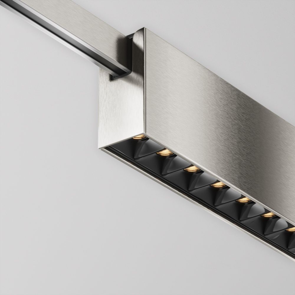 Трековый светильник  TR150-1-12W3K-M-PT 23,2*2,4*-4,85 см, *LED*12W, 3000K, Maytoni technical FLARITY TR150-1-12W3K-M-PT, Платина