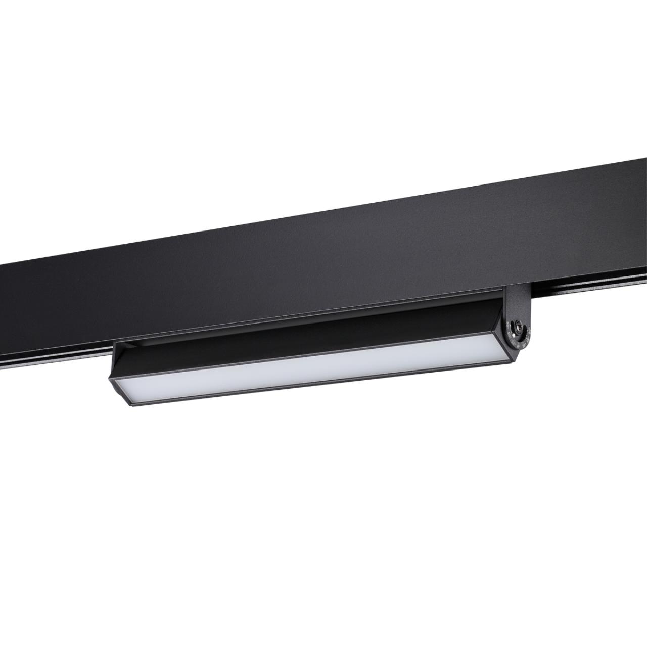 Трековый светильник для низковольтного шинопровода LED Novotech Flum 358539, 12W LED, 4000K, черный