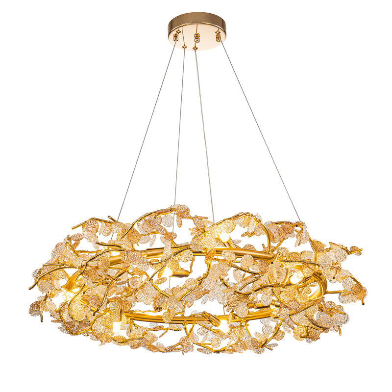 Люстра *77*100 см, 12*G9*10W, Indigo Crystal V000421, золотой, 11042/12P Gold