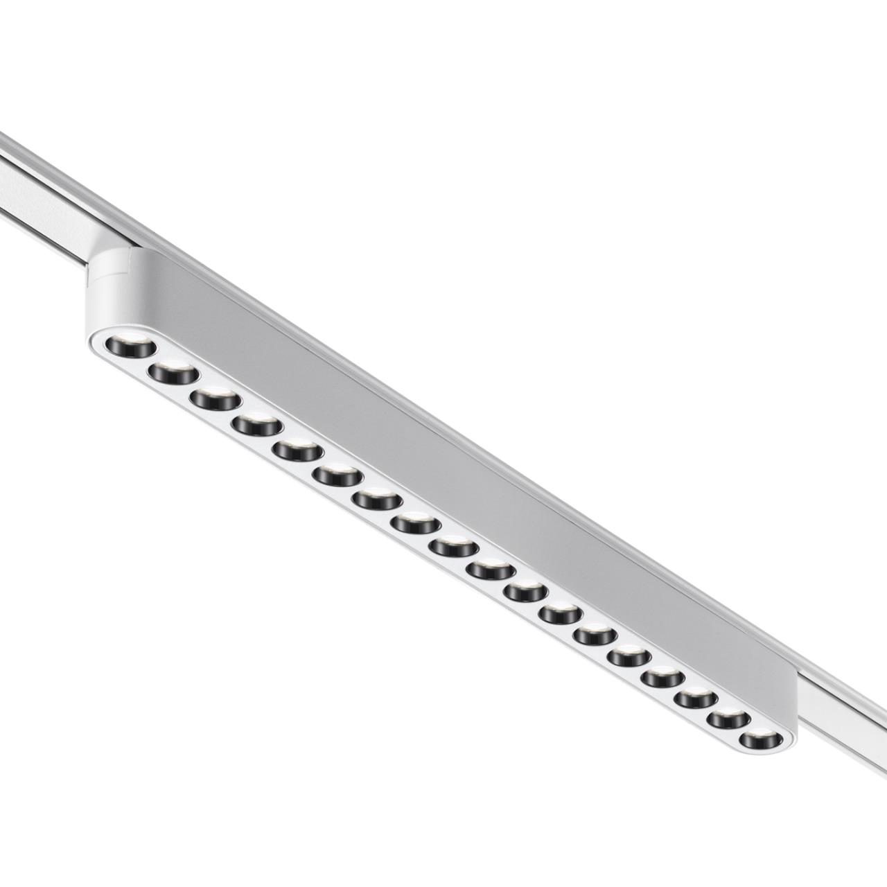 Трековый светильник для низковольтного шинопровода 33*2,5* см, LED 18W*3000 К, Novotech Shino Smal, белый, 359245
