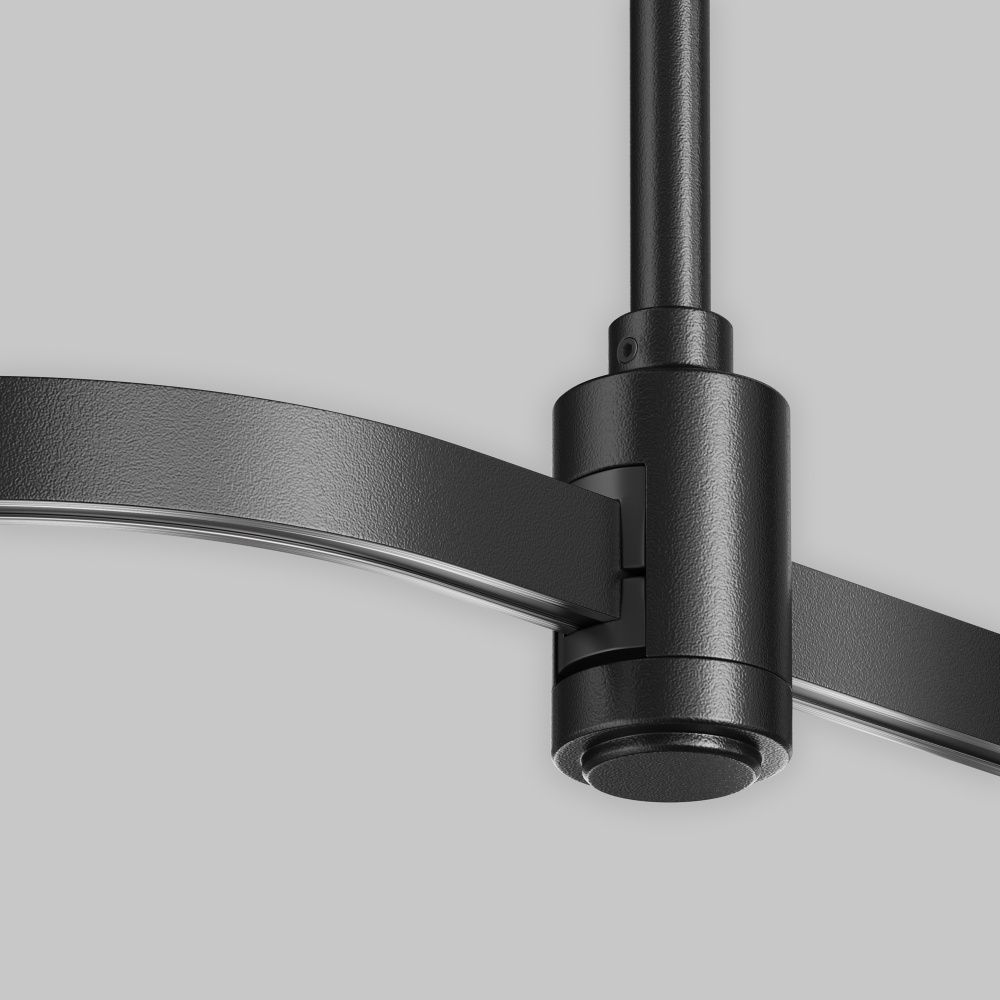 Радиусный коннектор для шинопровода Flarity черный Maytoni Accessories for tracks Flarity TRX154-RC80-B, Черный