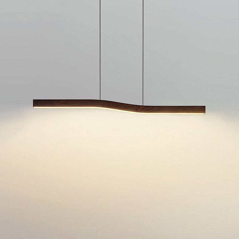 Светильник подвесной 120*8,5-200 см, 1*LED*50W, 3000-6000K, Lightera Canzas LE109L-120T WIFI, Дерево