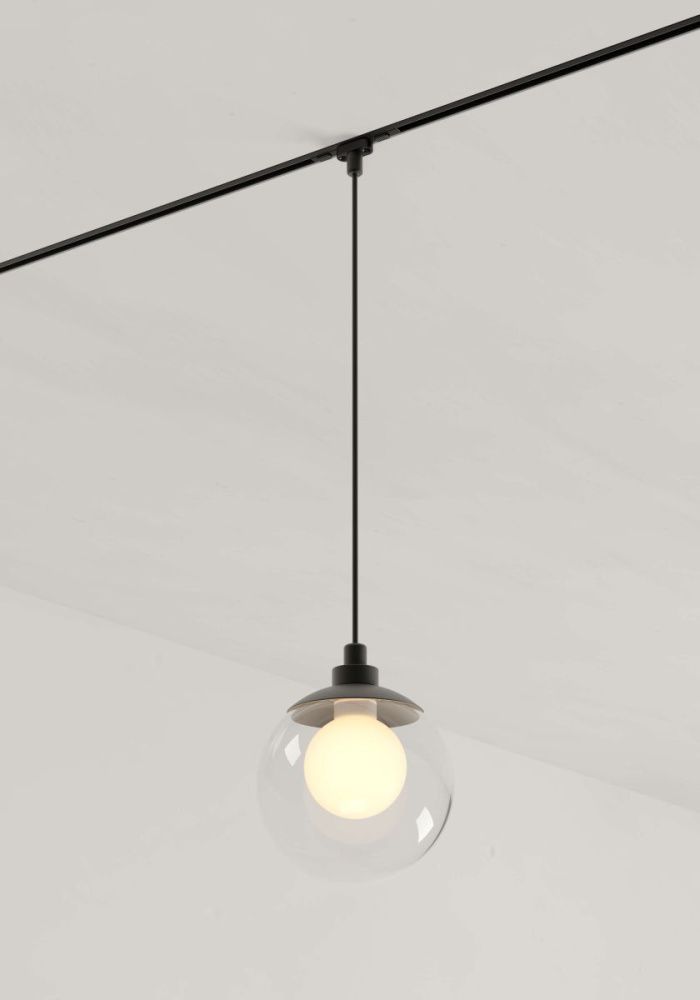 Трековый магнитный светильник 10 см, 5W, 4000K, Crystal Lux CLT 0.36 005 5W BL 4000K, черный