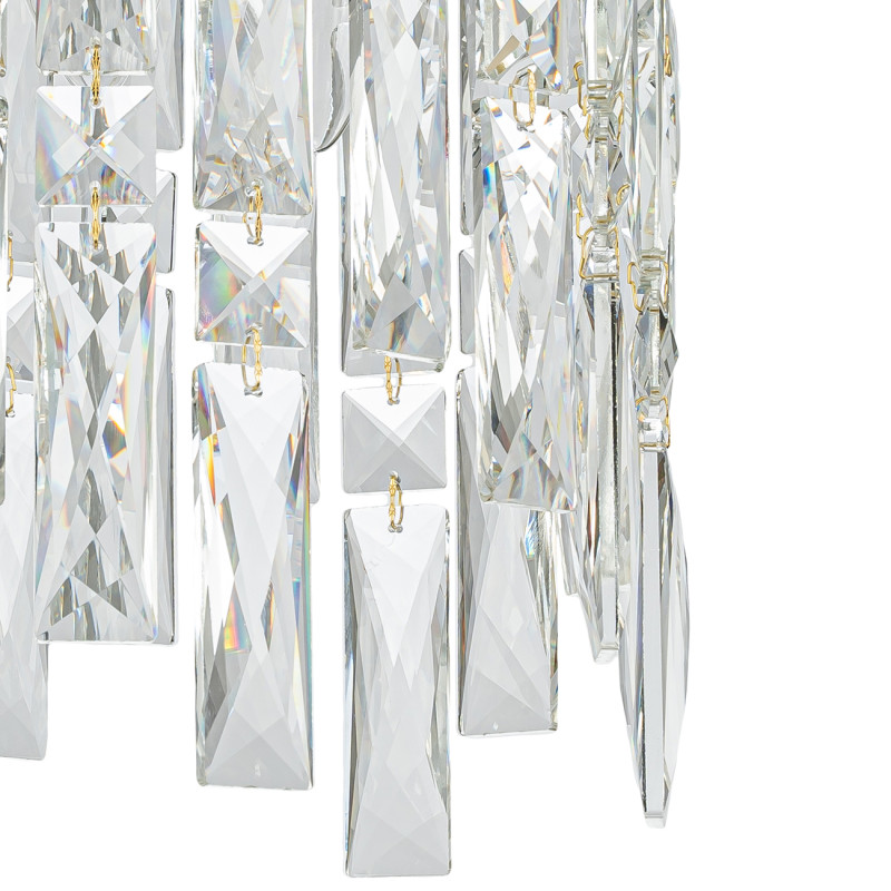 Подвесной светильник *20*177 см, 2*E14*40W, Indigo Crystal V000442, золотой, 12041/2P Gold