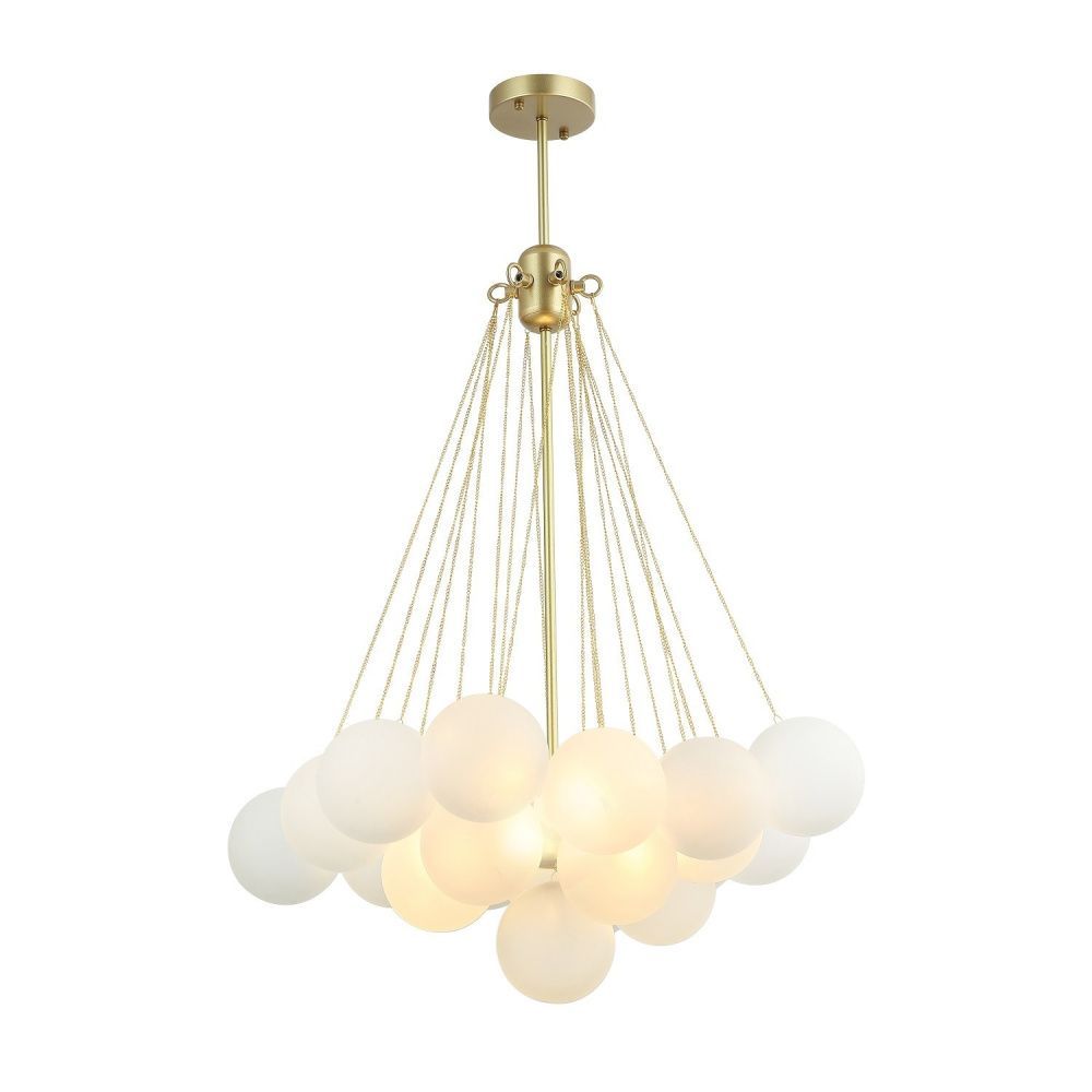 Люстра 55*55*80 см, 3*E27 Gerhort G61372/19GD WT, Золото;Белый