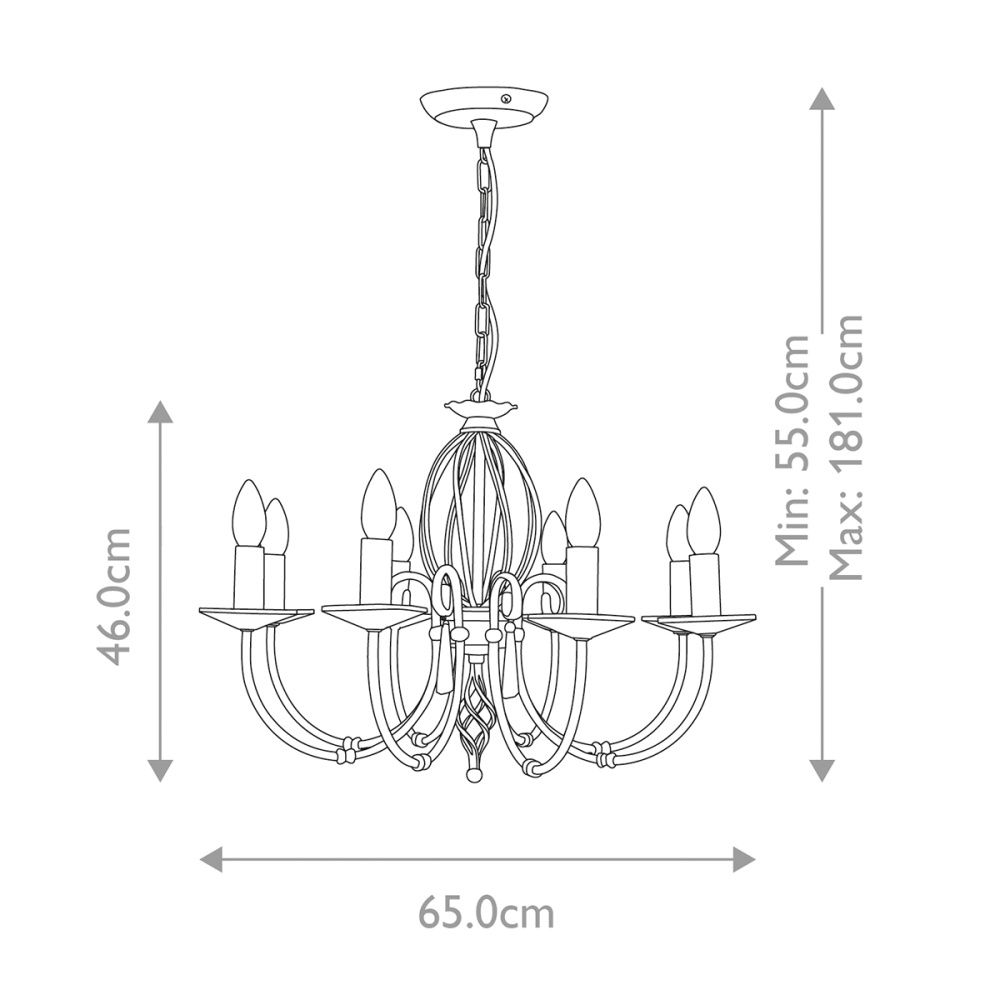 Люстра Elstead Interior, Арт. AG8-AGED-BRASS