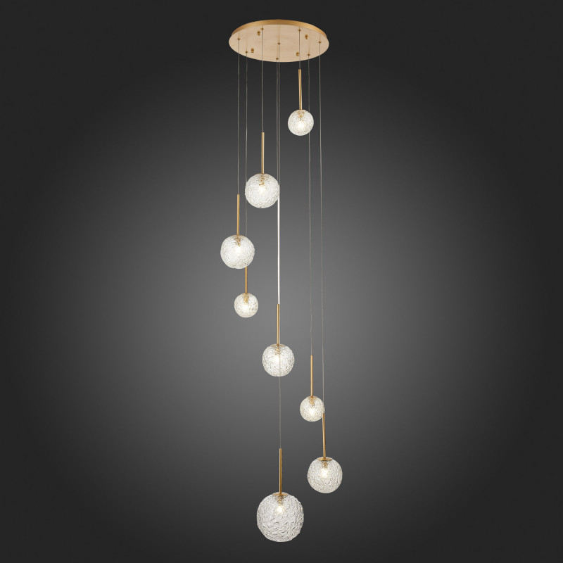 Светильник подвесной 45 см, 40W, 4000K ST LUCE ARCOBALINO SL1152.203.08 Золотистый