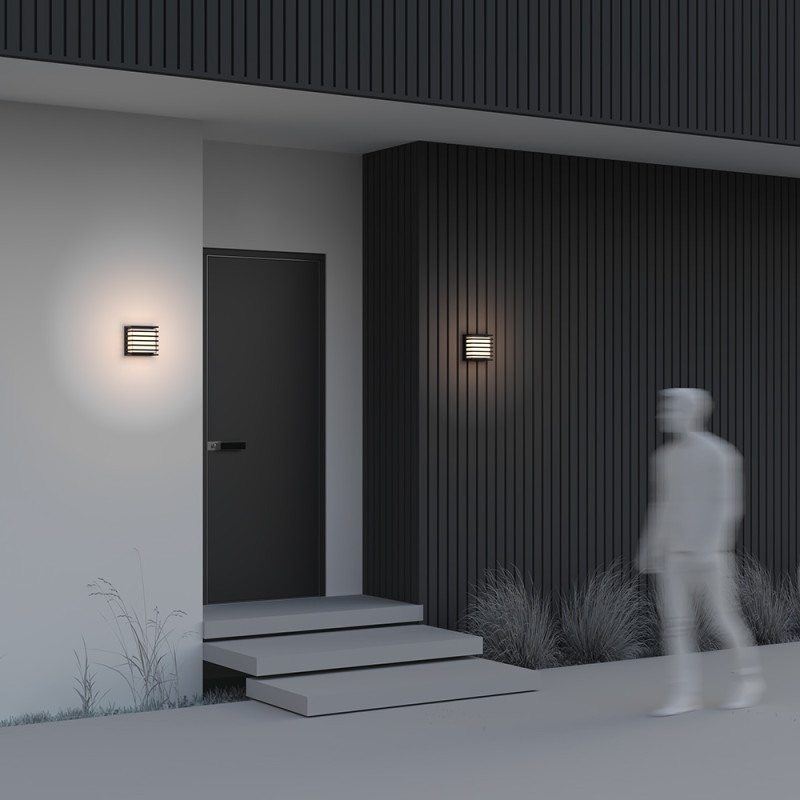 Светильник настенный 16,6*10*16,6 см, LED, 10W, 3000К, Maytoni Downing Street O020WL-L10B3K черный