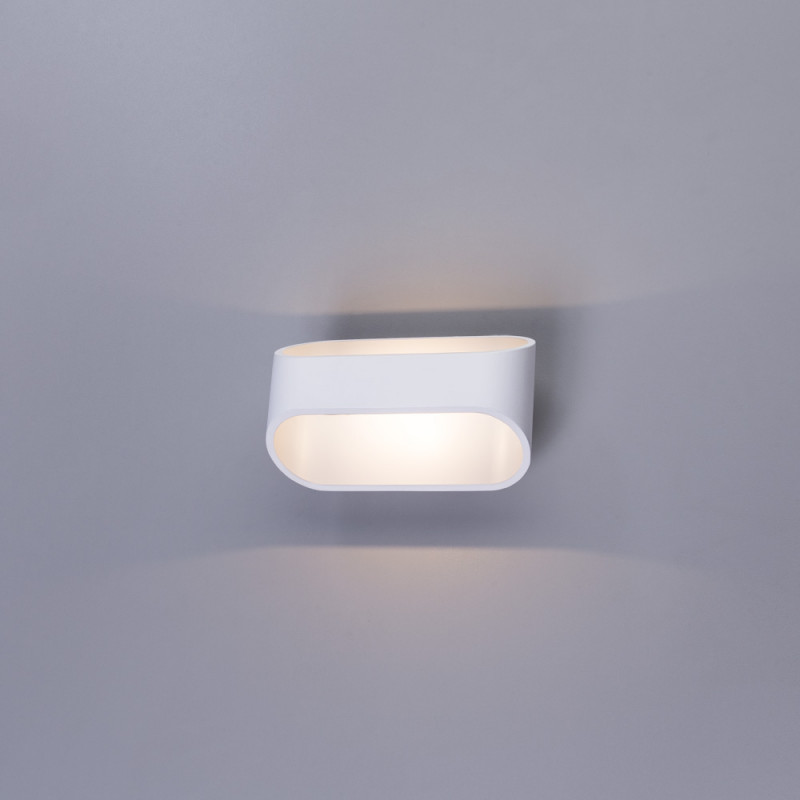 Бра 16*10 см, 3W, 3000K, Arte Lamp Maniglia A1428AP-1WH, белый