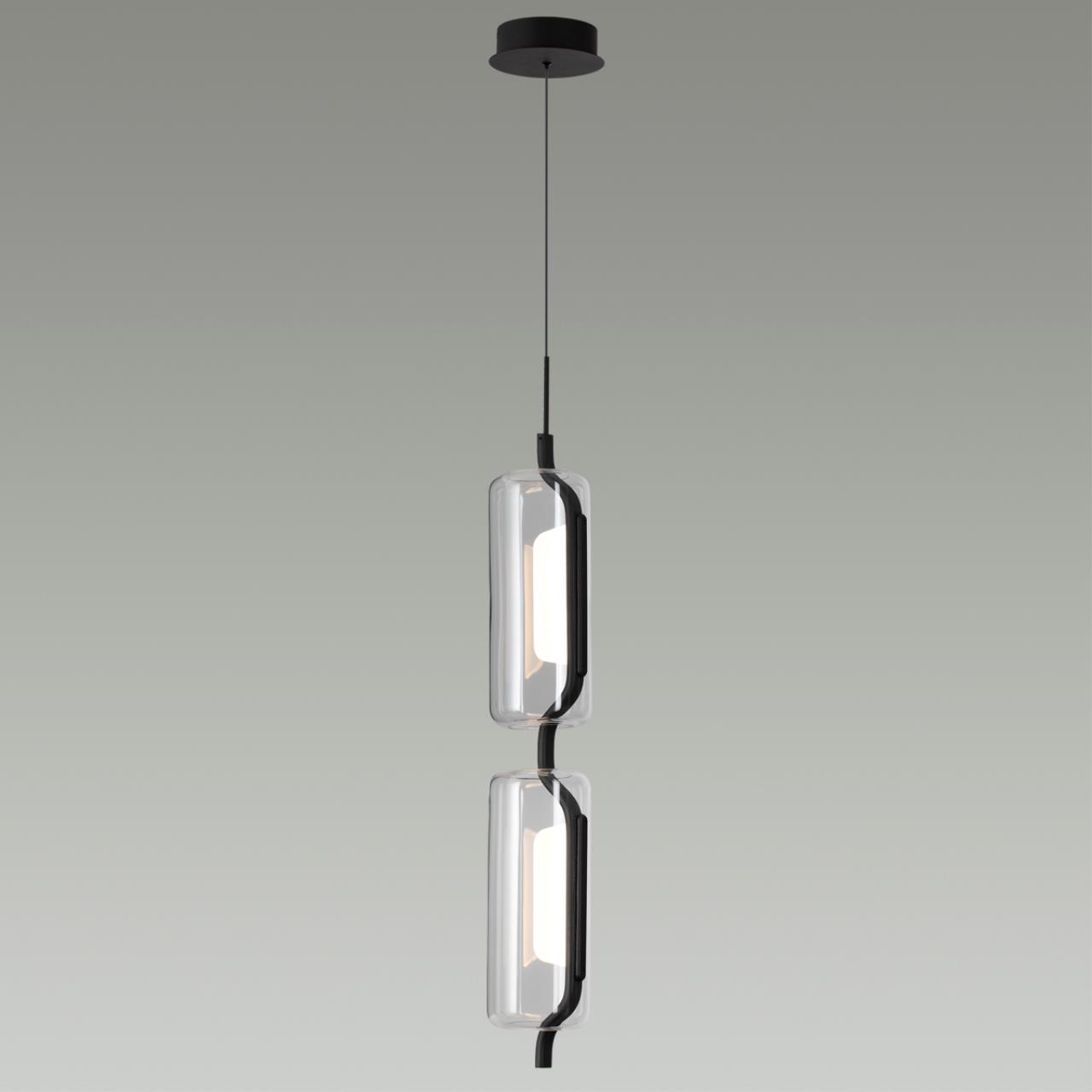 Светодиодный светильник 12 см, 20W, 3000K, Odeon Light Kavia 5003/20L, черный