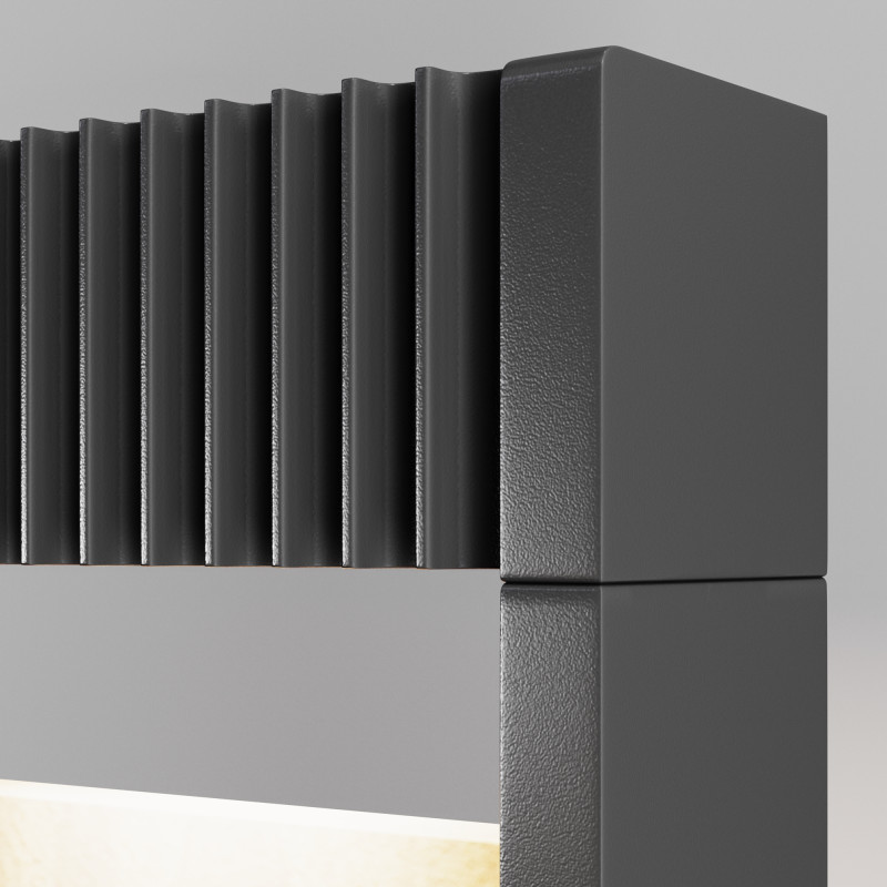 Садово-парковый светильник 16,4*4,7*80 см, LED, 13W, 3000К, Maytoni Sten O444FL-L13GF3K2 серый