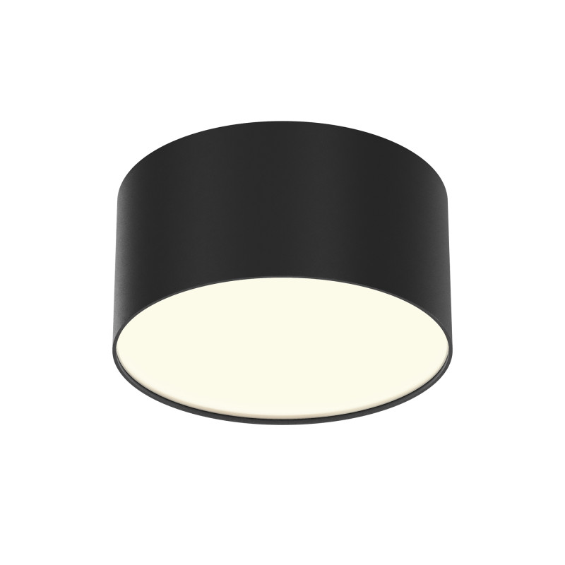 Накладной светильник 12*12*6 см, LED, 12W, 3000К, Maytoni Technical Zon C032CL-12W3K-RD-B черный