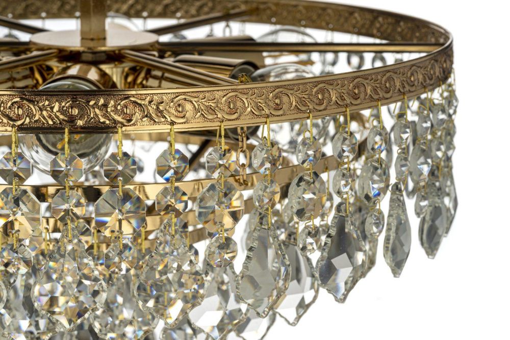 Люстра потолочная *38*32 см, 5*E27*60W, Arti Lampadari Castellana Gold Castellana E 1.3.38.602 G, Золото