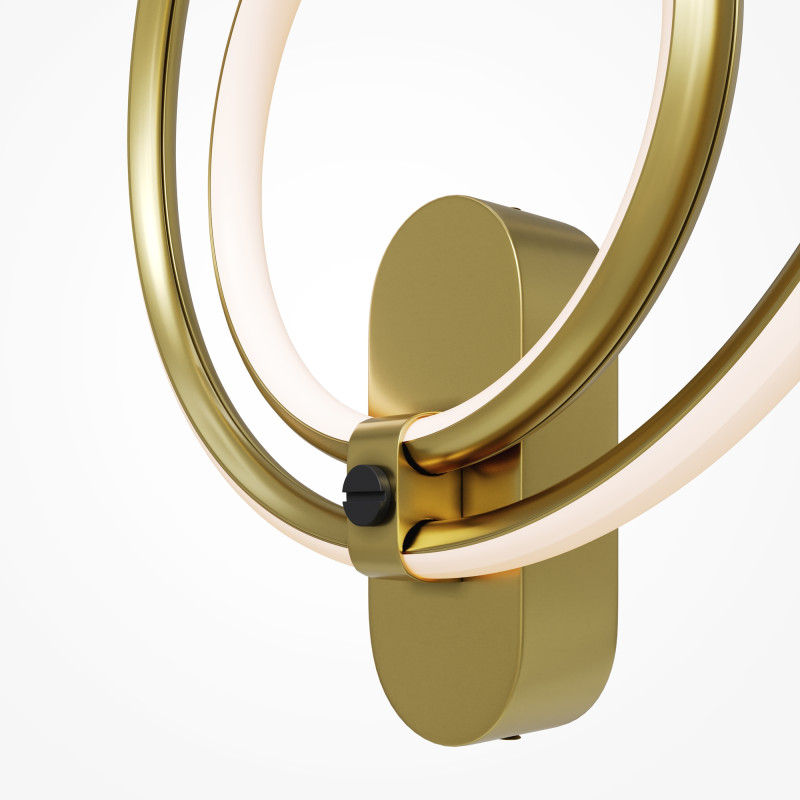 Бра 4*30*34 см, LED, 3000К, Maytoni LINK MOD357WL-L16BS3K латунный