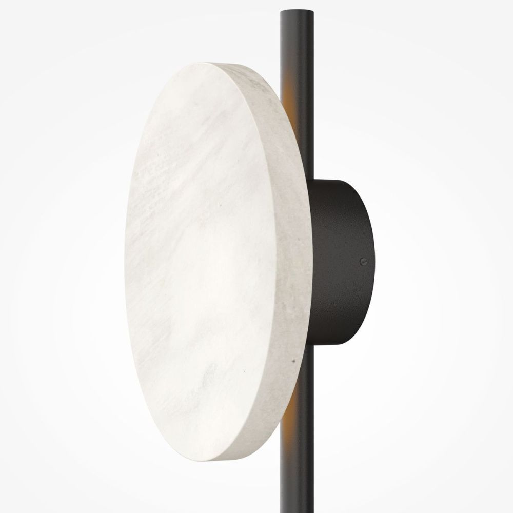 Бра 34 см, 9W, 3000K, Maytoni Solution MOD450WL-L9W3K, черный-мрамор