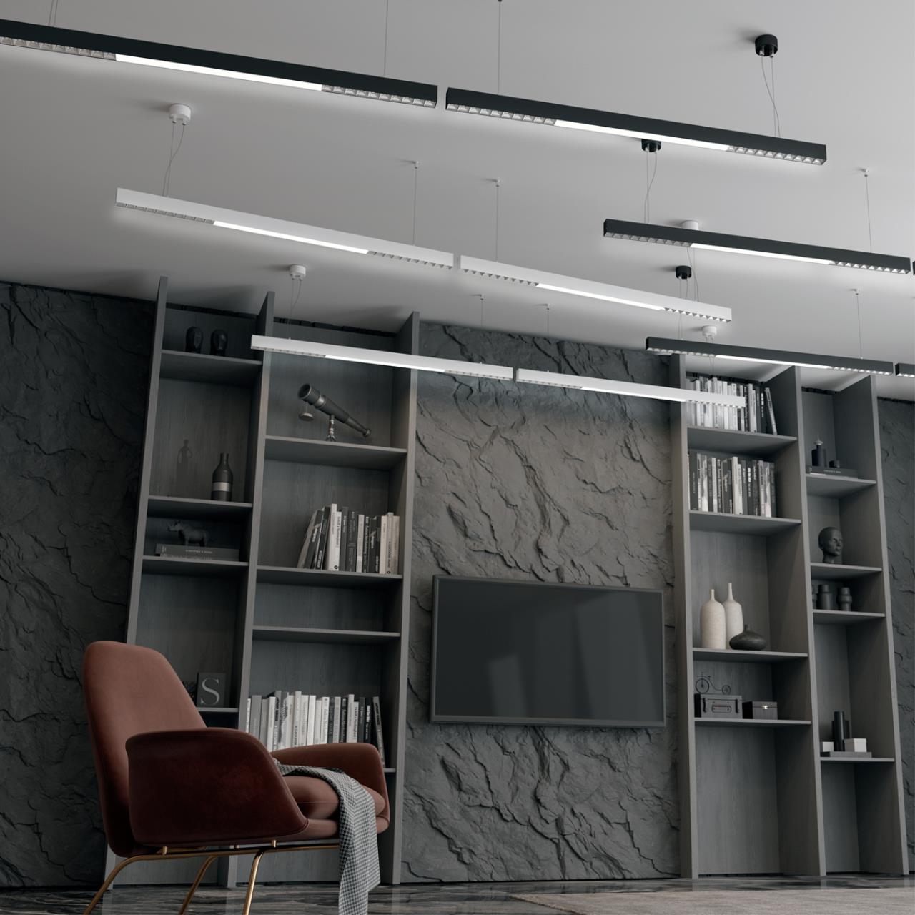 Светодиодный светильник 120 см, 40W, 4000K, Novotech Iter 358869, белый