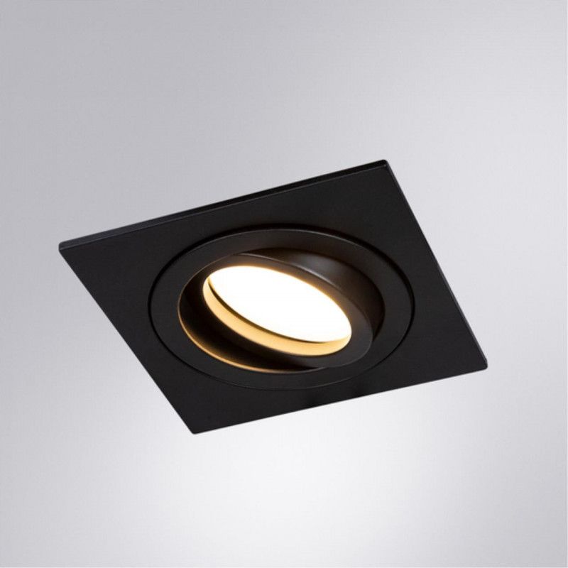 Встраиваемый светильник 9/8 см, GU10 Arte Lamp TARF A2168PL-1BK черный