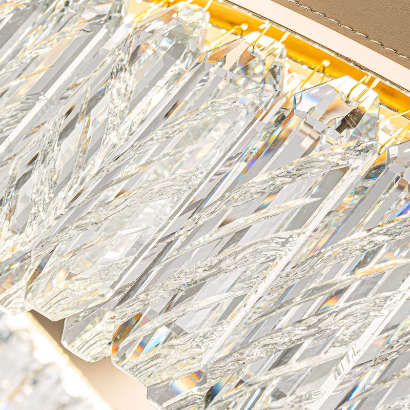 Подвесная люстра 80,5*118,5 см, 1*LED, 80W, 3000-6000К, Favourite Visconte 4304-8P латунный