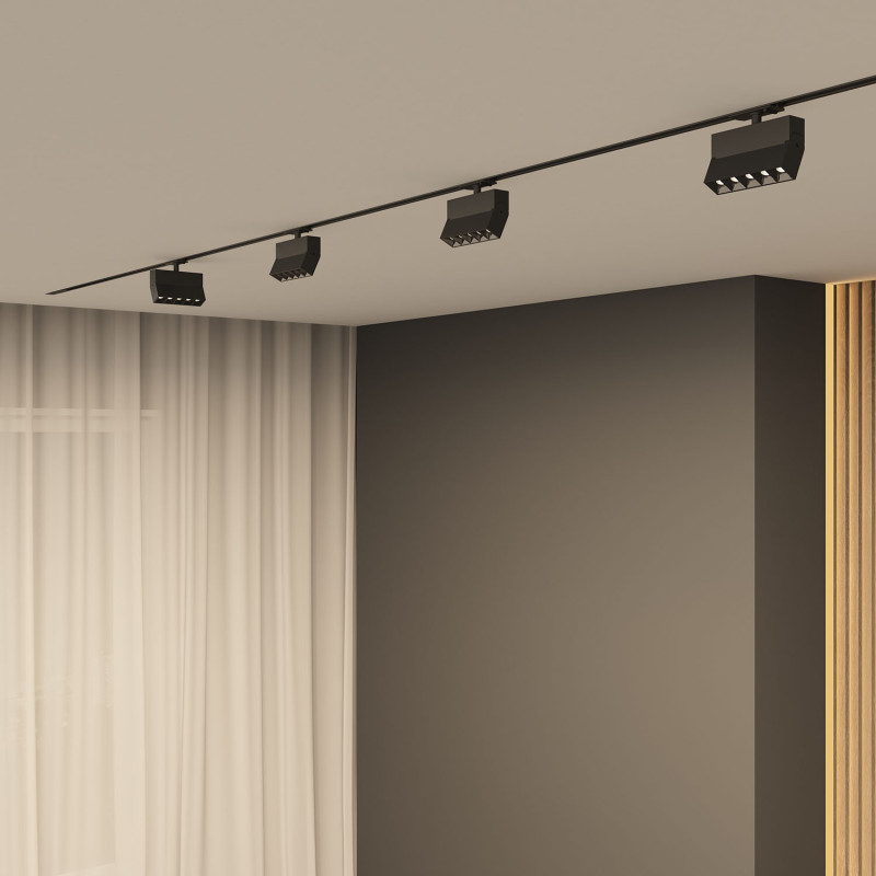 Светильник на шине 13,6*3,5*11,6 см, LED * 10W, 4000K, Denkirs Edder DK6446-BK, черный