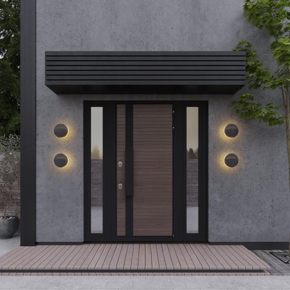 Светильник ландшафтный настенный светодиодный 15*7*15- см, *LED*10W, 3000K, Novotech Halo NOV359533, черный