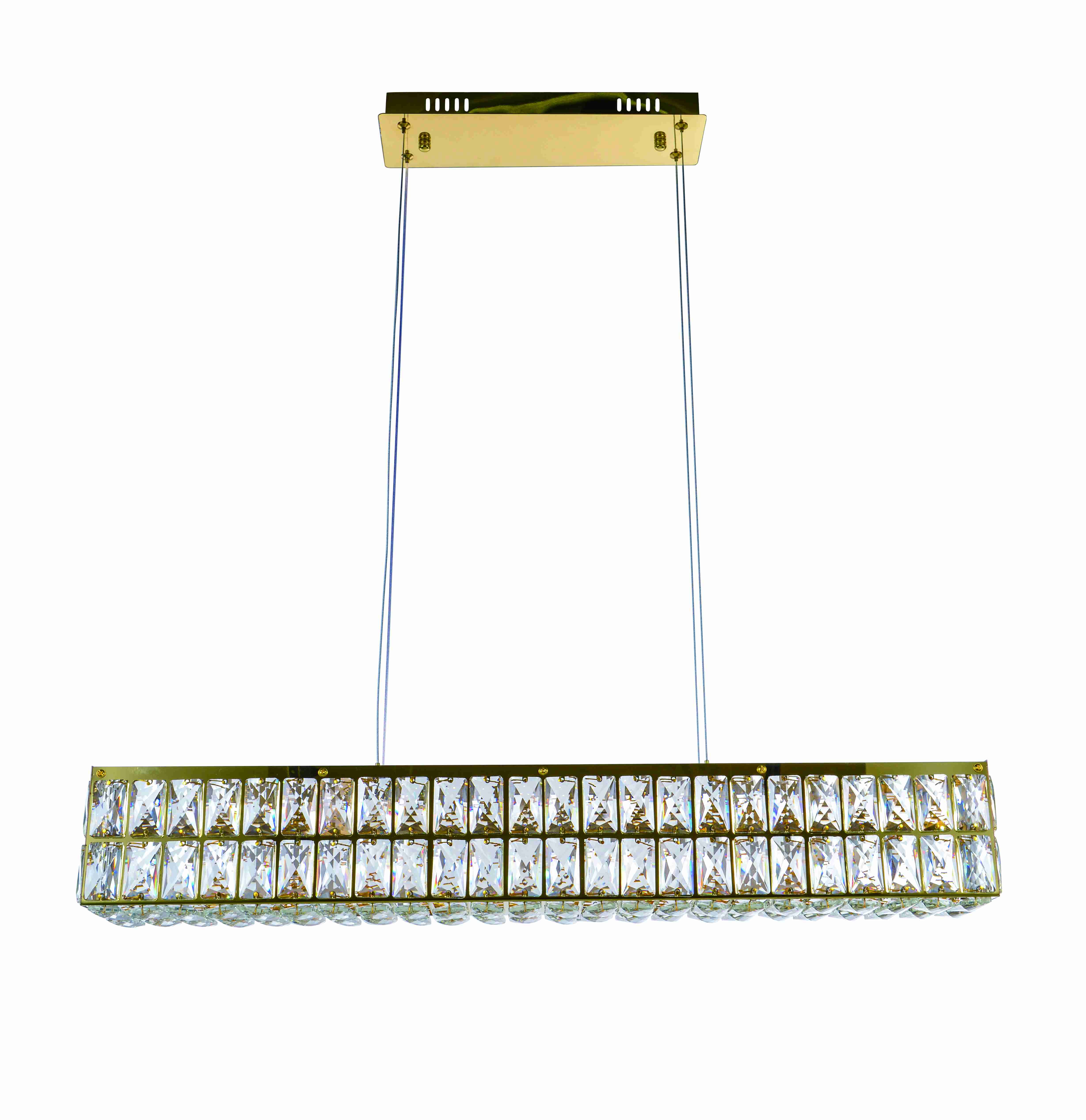 Люстра 800*130*130, LED, 32W NewRgy Cristallo 2787E/32W GOLD+CLEAR, Золото+прозрачный