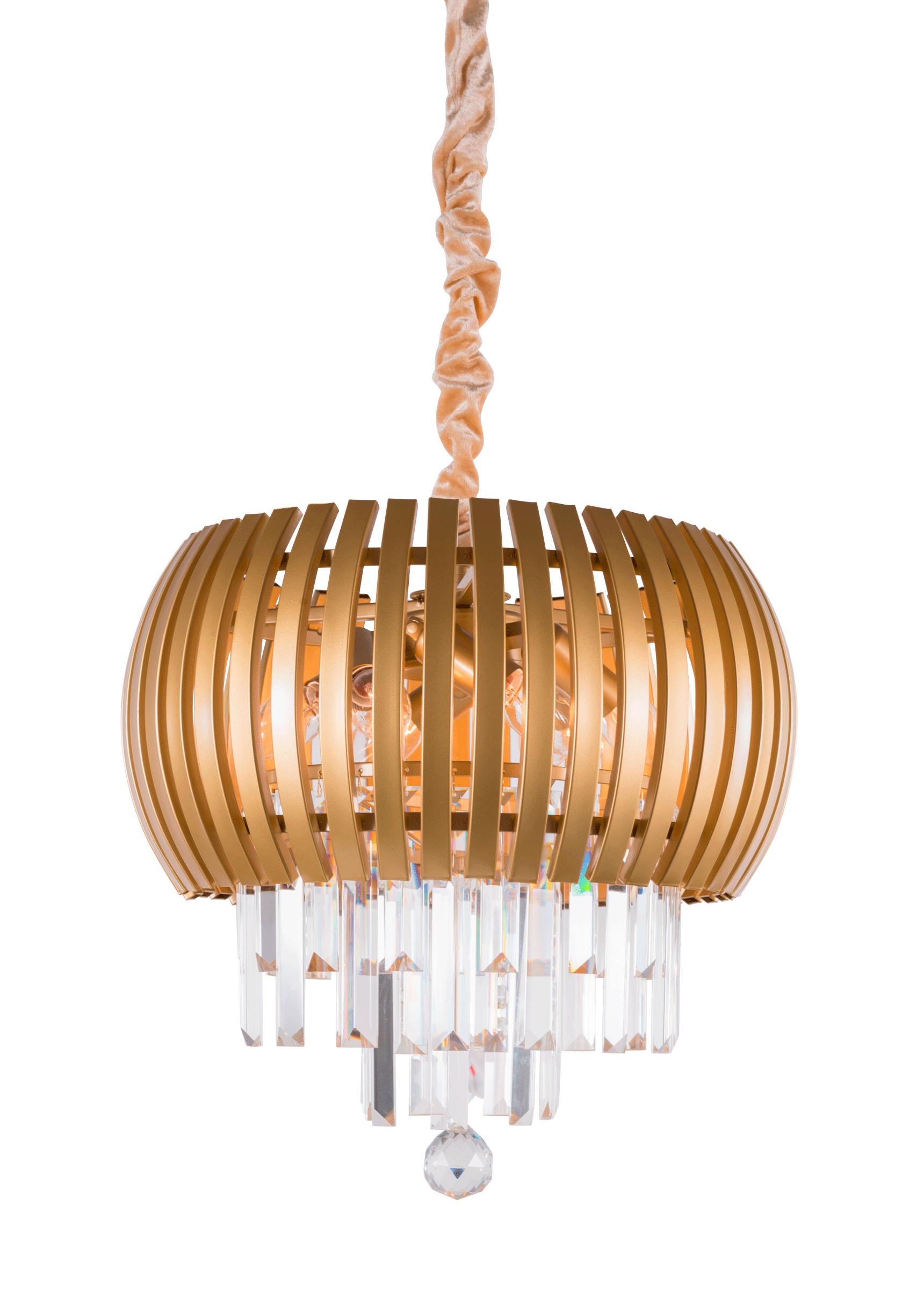Люстра 400*430, 6*E14, 40W NewRgy Cristallo 2413A/6A SP BRS, SP BRS