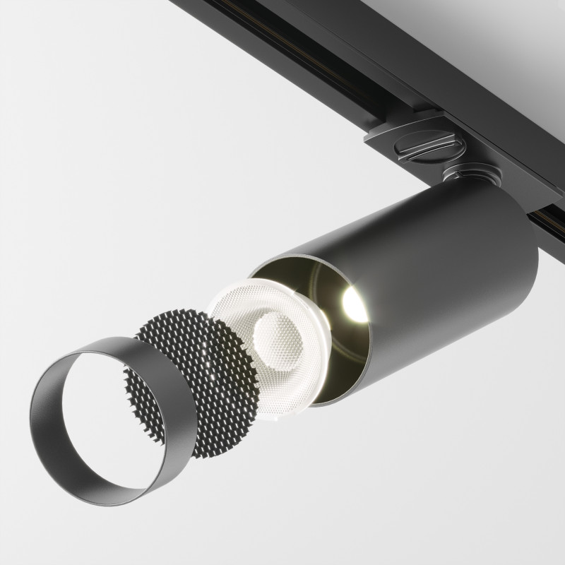Светильник 16 см, 12W, 3000K, Maytoni Unity Focus LED TR021-1-12B3K-W-D-B, черный, 50°, Dim, Triac