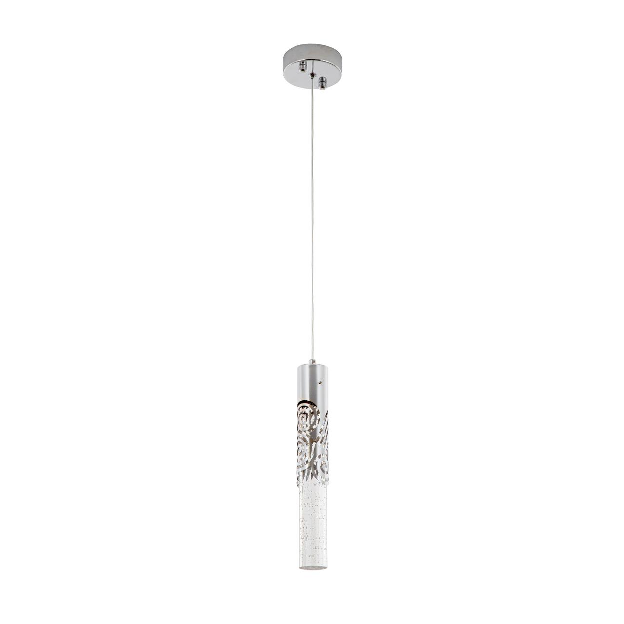 Подвесной светильник 10*10*112 см, LED 5W, 4000K, Хром MODELUX ML.88963.1 CR