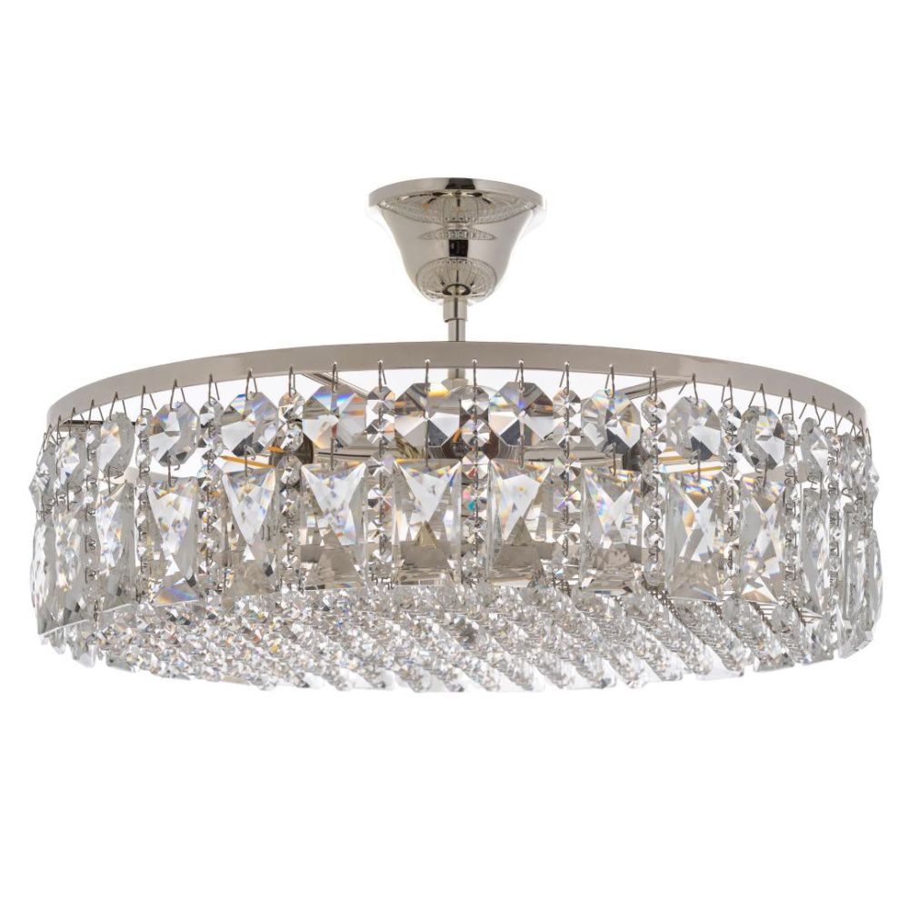 Люстра потолочная *40*31 см, 6*E14*40W, Arti Lampadari Sara Silver Sara E 1.3.40.105 S, серебряный