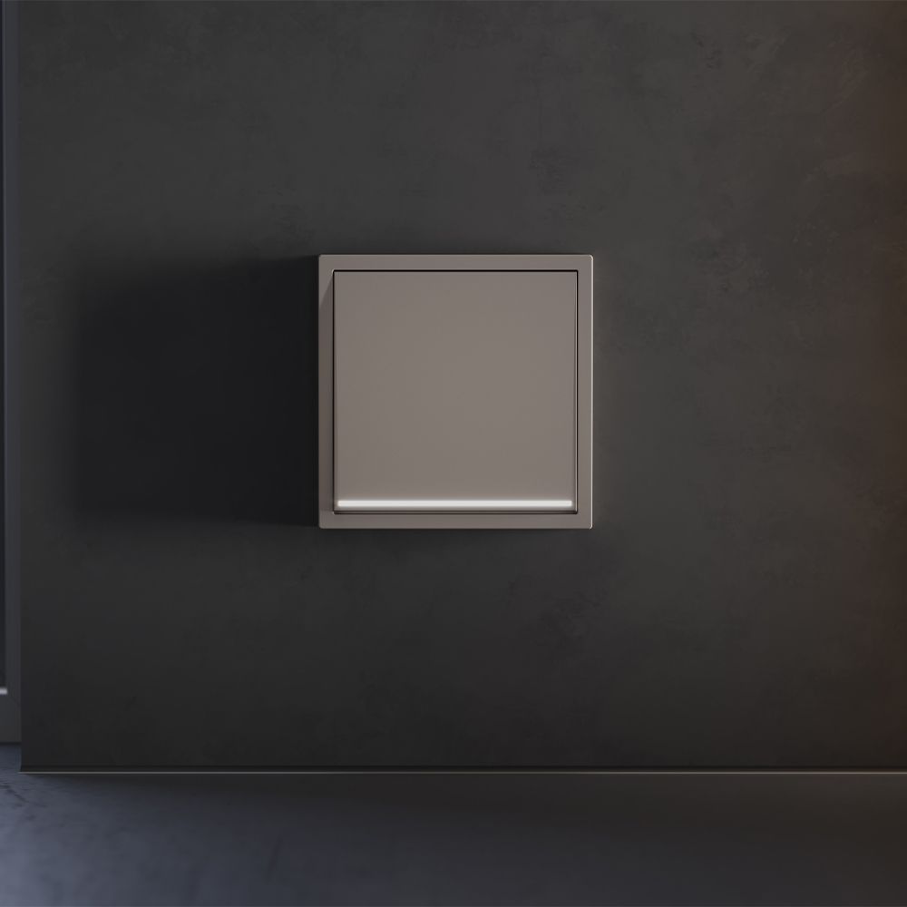 Клавиша для выключателя/переключателя одноклавишного с подсветкой, S70, капучино Voltum VLS000214