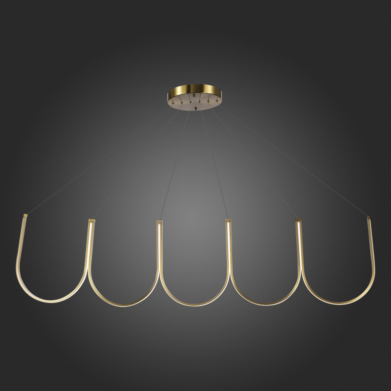 Светильник подвесной 155 см, 68W 3000K ST LUCE HEIT SL6202.213.01 Золотистый