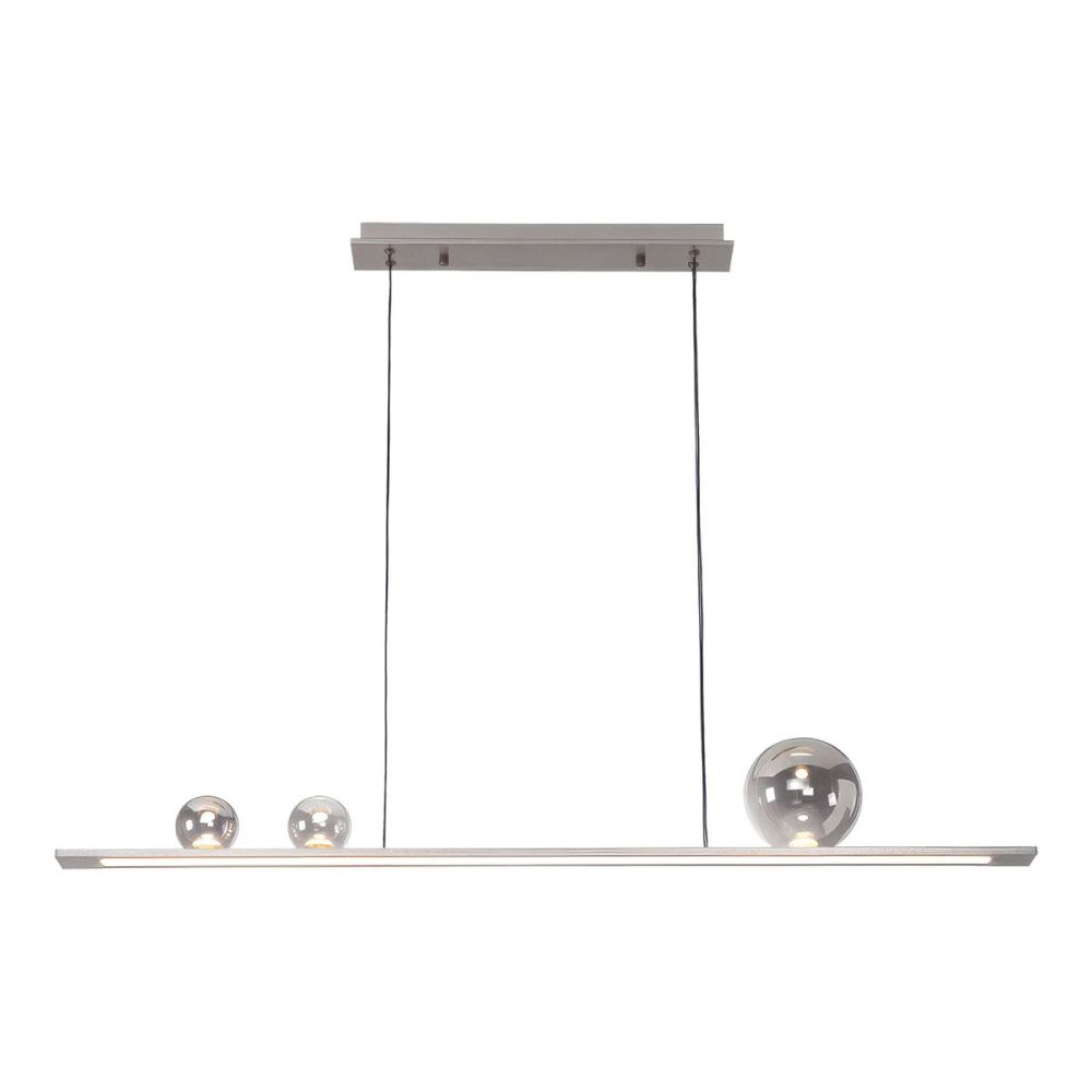 Линейно-подвесной светильник 120 см, 36W, 4000K, Lussole Fishers LSP-7454, серый