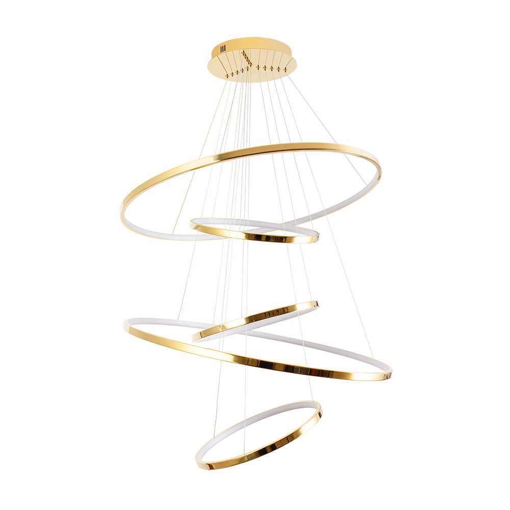 Подвесной светильник 3*80 см, 1*LED, 137W, 3000K Arte Lamp Arcane A2974SP-137PB, Латунь