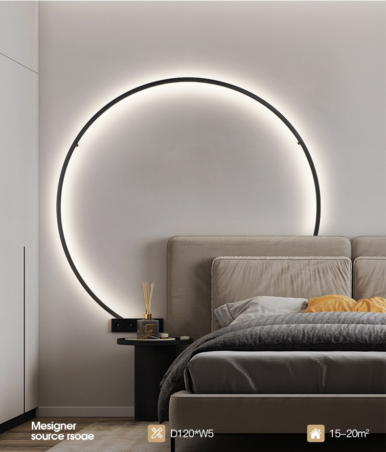 Светильник ElegantLight DZN-11115 ЧЕРНЫЙ D1200/H60/1/LED/40W/2800-6500K без ПДУ GUARD-LUX 23-12