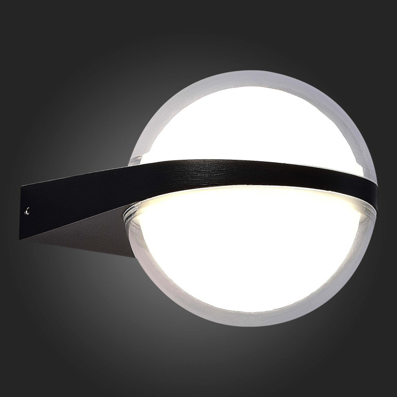 Светильник уличный настенный 13 см, 12W 4000K ST LUCE CELESTE SL9510.401.01 Черный