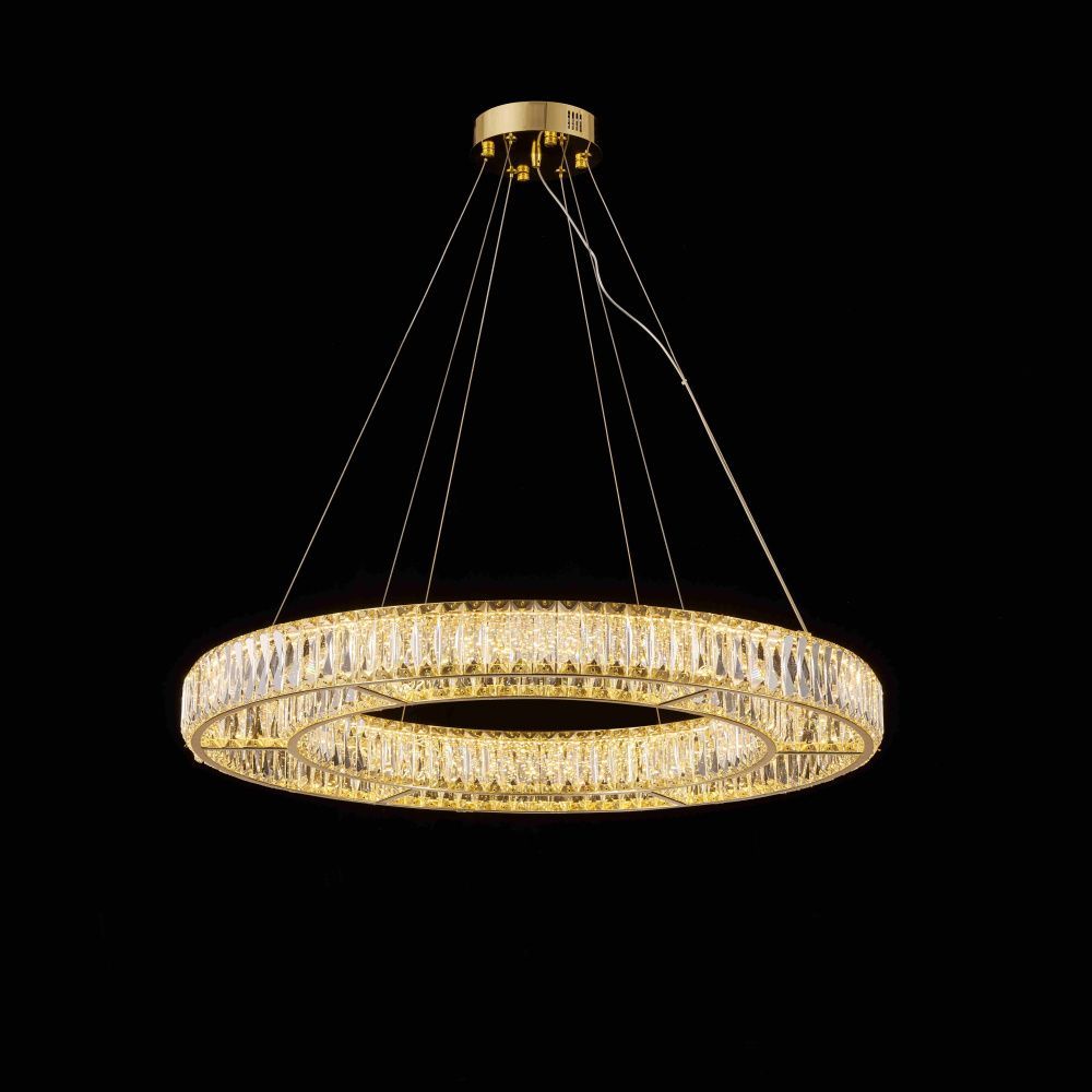 Люстра Ø800 x H80 (1200) мм, LED 174W 3000-6000K NewRgy H GOLD (Золото) E26-ф800*H80(1200) H GOLD