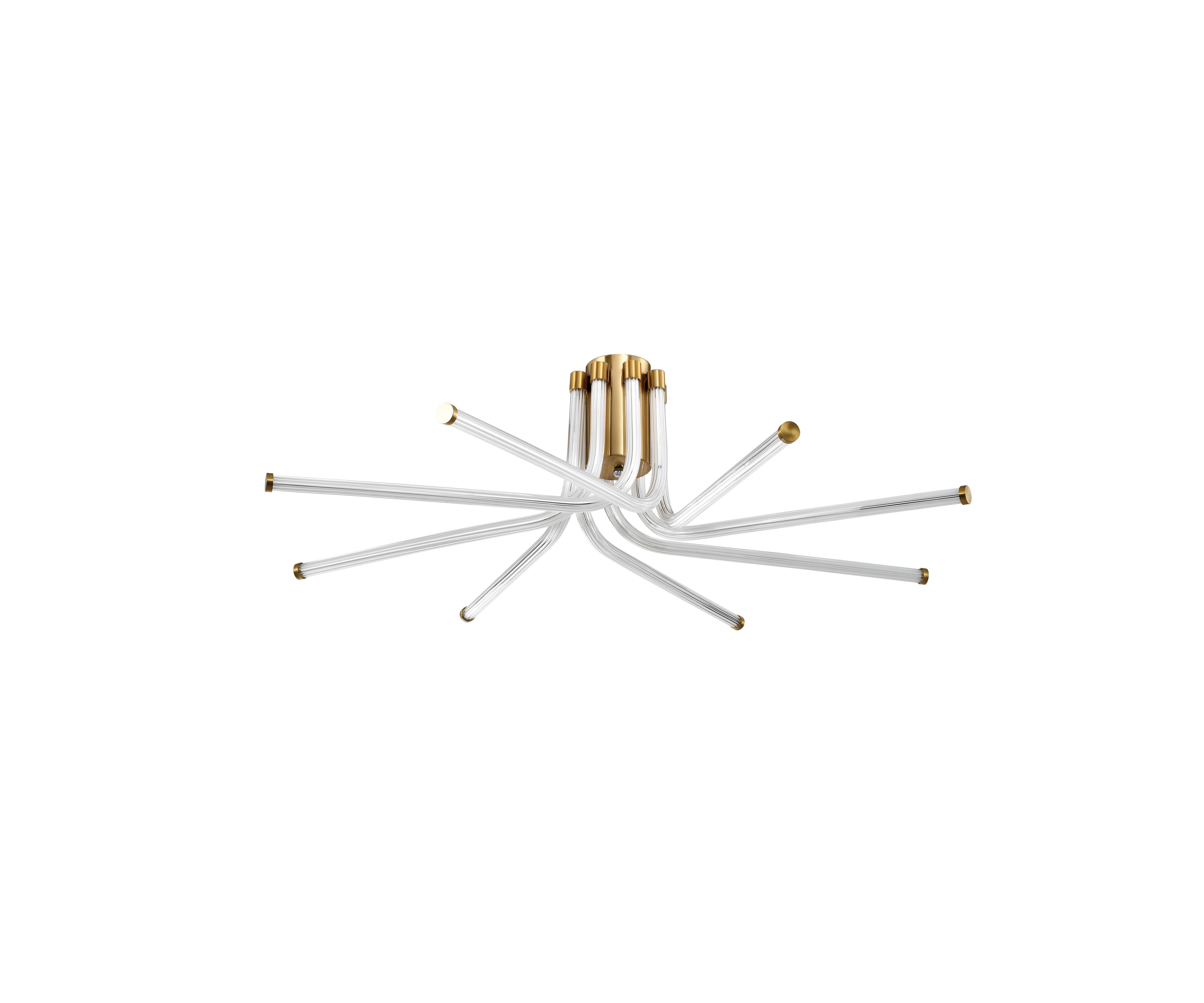 Светильник потолочный 83*29 см, LED 168W 4000K бронза Zortes Lora ZRS.57784.08