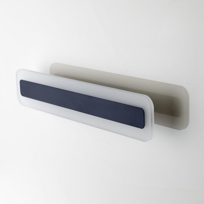 Бра 40*8 см, 16W, 3000-5500-4000К, Черный Citilux Тринити CL238541