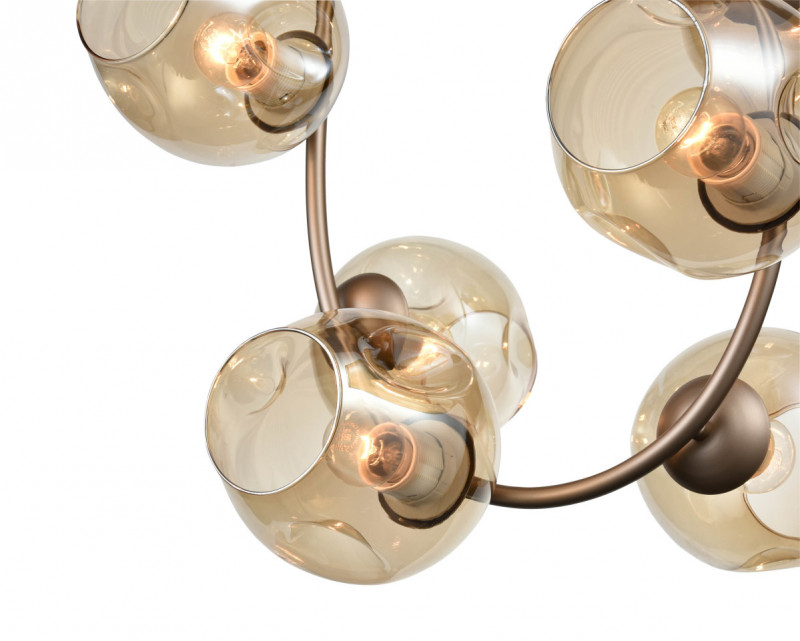 Подвесной светильник 36*44*120 см, 6*E27 шампань Vele Luce Astoria VL5004P61