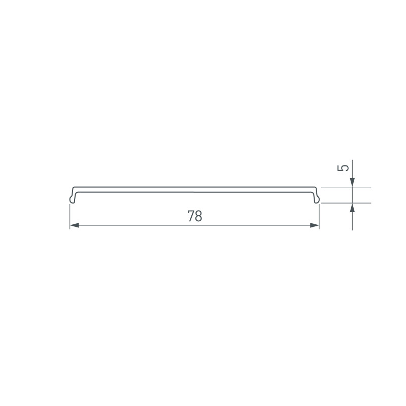 Экран Arlight 035681 200*8*3,5 см. Цена указана за 2 метра. Продается кратно 2 метрам.