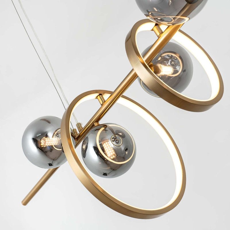 Подвесной светильник 40*120*50/100 см, LED 200W 3000-6000K MODESTYLE MS.1900.1200 BS латунь