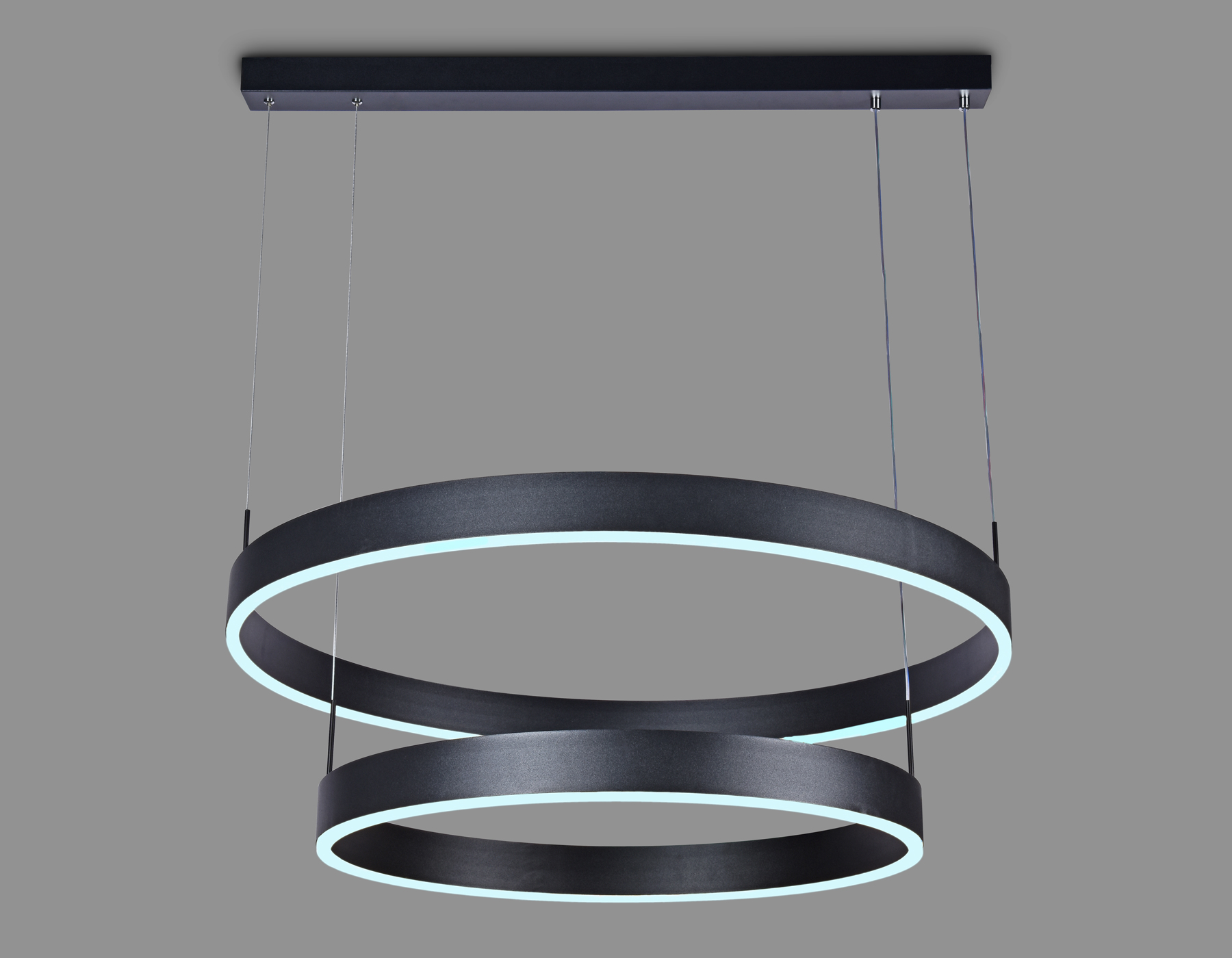 Светильник подвесной 60*75 см,  119W, 3000К, черный, белый матовый Ambrella Acrylica Original FA6618